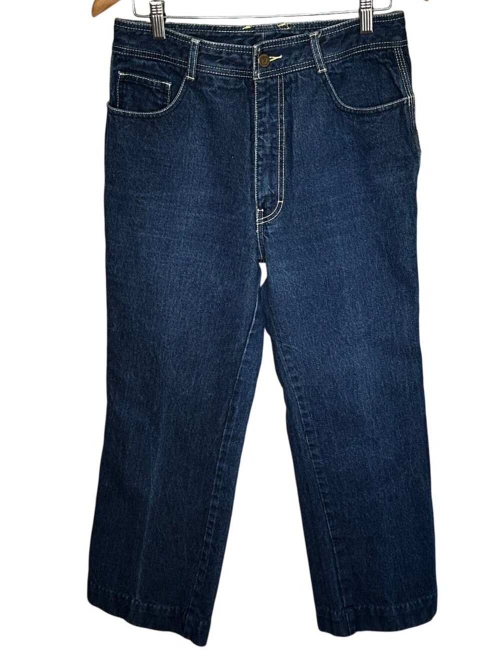 Vintage 80s Jordache J-50 High Rise Straight Leg Jeans Sz 34 31" x 26.5"